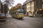 Anfang der 1980er Jahre ist Tw 3822 als Linie 611 auf der Langerfelder Straße unterwegs, diese Strecke wurde 15.06.1985 stillgelegt