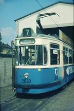 MVG__Tw 2620_als Linie 7 in der Depotausfahrt__25-06-1972