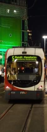 RNV Bombardier Variobahn (RNV6) 4129 am 20.03.15 in Heidelberg