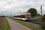RNV Bombardier Variobahn RNV6 Wagen 4153 am 17.10.20 in Edingen OEG
