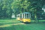 Ulm 08-09-1973_Linie 1_Bw 64 = ex SSB 1300; Fuchs HD 1953; 1965 Vk an SWU; 1976 +  _im Park nahe Donauhalle