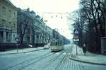AVG Straßenbahn Augsburg__Linie 4 in der Konrad-Adenauer-Allee__09-03-1974