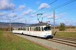 RNV Düwag Hängerzug 1017+1057 am 01.03.20 in Bad Dürkheim bei einer Sonderfahrt