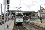 RNV Düwag Hängerzug 1017+1057 am 01.03.20 in Mannheim Käfertal bei einer Sonderfahrt