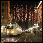 Triebwagen 1017 mit Beiwagen 1057 am 28.11.2010 in den Planken.