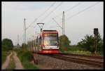 Planmig kommen die 5 ET8 der Rhein-Haardtbahn und der Verkehrsbetriebe Ludwigshafen nicht mehr auf ihre Heimatstrecke - die RHB.