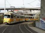 RNV RHB 1017+1057 am 28.03.15 in der Tunnelschleife in Mannheim 