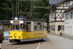 Kirnitzschtalbahn Wagen 6 am 23.06.16 in Bad Schandau.