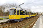 BVG Berlin, KT4D Nr. 6159 als Linie M 17 nach Falkenberg Schöneweide am 30. Janaur2018  in der Treskowallee in Berlin.