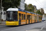Berliner Verkehrsbetriebe mit der Tram (BVG.