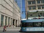 Straenbahn am  neuen  Alexanderplatz.