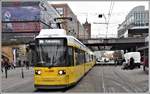 Strassenbahn Berlin 2xGT6N als M4 nach Falkenberg am Alexanderplatz. (18.11.2019)