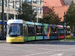 Flexity Nr. 8021-A der BVG in Berlin am 10.10.2021