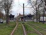Die Haltestelle Tierpark (U) Berlin am 19.04.2022.