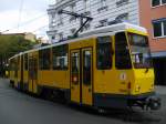 KT4DT 7009 der Berliner Verkehrsbetriebe (BVG) auf der Linie M5 nach Hohenschnhausen/Zingster Str.