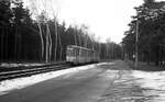 BVB Ost-Berlin__Die Grünauer Ufer-Bahn, Linie 86 nach Alt-Schmöckwitz.__28-01-1978