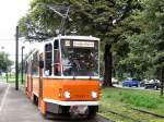 Tatra KT4D in Originalausfhrung an der Endstelle Virchow-Klinikum in Berlin-Wedding, Themenfahrt 2007