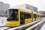 Typ GT8-08 ZRK ( Wagen 4001 )Kurze Zweirichtungsausfhrung der neuen Berliner Tram Flexity.