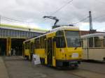 Berlin: Eine der letzten TATRA T6 dieser Art auf dem Betriebshof Lichtenberg zum Tag der offenen Tr.