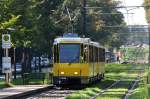 BERLIN, 24.09.2010, MetroTram13 nach S+U-Bahnhof Warschauer Straße bei der Einfahrt in die Haltestelle Schönfließer Straße