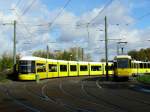 Flexity-Berlin 8002 (Serienlieferung) an der Endhaltestelle Zingsterstrasse am 12.10.2011