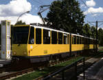 Berlin BVG SL 23 (KT4D) Wedding, Osloer Straße / Louise-Schroeder-Platz im August 1996. - Scan eines Diapositivs. Film: Kodak Ektachrome. Kamera: Leica CL.