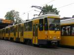 Tramlinie 50 von Pankow ber Franzsisch Buchholz nach Guyotstrasse.