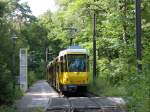 Berlin BVG SL 62 (KT4D 6050) Köpenick, Mahlsdorf Süd / Waldpromenade am 24. Juli 2012.