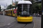 Tram M4 am Hackischer Markt. Aufgenommen am 19.08.2013 
