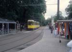 Berlin BVG SL 68 (T6A2) Adlergestell / Bxensteinallee, Hst. S-Bf Grnau im Juli 2005.