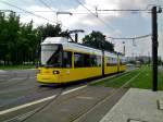 Straßenbahnlinie 60 nach Berlin-Friedrichshagen Altes Wasserwerk am S-Bahnhof Berlin-Adlershof.(8.8.2014)  