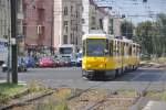 BERLIN, 07.07.2014, MetroTram4 nach Falkenberg beim Überqueren der Danziger Straße