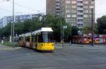 Berlin BVG SL 16 (AEG-GT6 94 1019) Lichtenberg, Roederplatz am 26. Juli 2012.