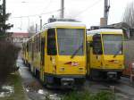 Die beiden KT4D 5111 und 5125 der BVG standen am 28.1. im Betriebshof in der Wendenschlostrae. Einige Jahre werden die Tatrabahnen Berlin sicher noch erhalten bleiben, was mich sehr freut. Wobei der Einstieg bei aktuellen Fahrzeugen natrlich besser ist.