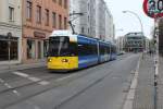 Berlin BVG SL M1 (Adtranz GT6-97 1093) Mitte, Rostenthaler Strasse / Weinmeisterstrasse am 12.