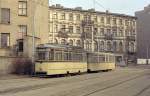 Berlin (Ost) BVB SL 71 (Sw/LEW 217 135-8) Mitte, Grosse Präsidentenstraße am 17. Februar 1974. - Scan von einem Farbnegativ.