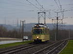 GT6 Tw40 erreicht in Kürze die Haltestelle Bochum Mark 51°7. 

Bochum 07.12.2019