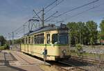 Wagen 40 der VhAG Bogestra auf der Linie 308 kurz nach der Einfahrt in die Endhaltestelle Hattingen-Mitte (17.07.2022)