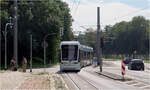 Eine Straßenbahn-Neubaustrecke in Bochum-Langendreer.