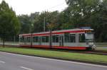 Straenbahn der BOGESTRA 431A auf der Linie 302 mit Ziel Bochum-Laer Mitte an der Kurt-Schumacher-Allee in Gelsenkichen am 11.09.2007.

