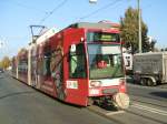 Bogestra Linie 318 mit Werbung von  Kentucky Fried Chicken  auf dem Weg nach Bochum Dahlhausen.