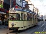 Wagen 40 der Verkehrshistorischen AG der BOGESTRA in der Wittener Fussgngerzone.