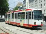 Ein Bogestra Zug auf der Linie 306 in Richtung Herne am 23.06.2008, nahe des Bochumer Rathauses.