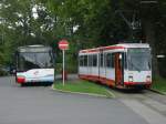 Bogestra Bahn 335A ,als Linie 306 von Wanne Eickel Hbf./Busbhf. nach Bochum Hbf.(08.09.2008)