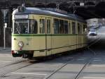 Triebwagen 40 (TW 40) der Verkehrshistorischen Arbeitsgemeinschaft (VhAG) der BOGESTRA. Kurz vor der Haltestelle Bahnhofstrae. 28.11.2010.