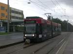 Bochum: Straenbahnlinie 308 nach Bochum-Gerthe an der Haltestelle Bochum-Mitte Rewirpowerstadion.(19.7.2012) 