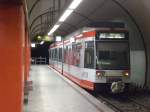 Bochum: Straenbahnlinie 302 nach Bochum-Leer Mitte am Hauptbahnhof Bochum.(19.7.2012) 