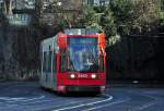 Straenbahn der Linie 61 SWB zum Auerberg, kurz vor dem Hbf Bonn - 08.01.2011