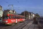 Bonn Tw 209 mit Bw 289 in der Reuterstrae, 22.10.1988.