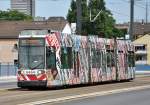 Straenbahn 9464 der SWB auf der Kennedybrcke in Bonn - 29.07.2013